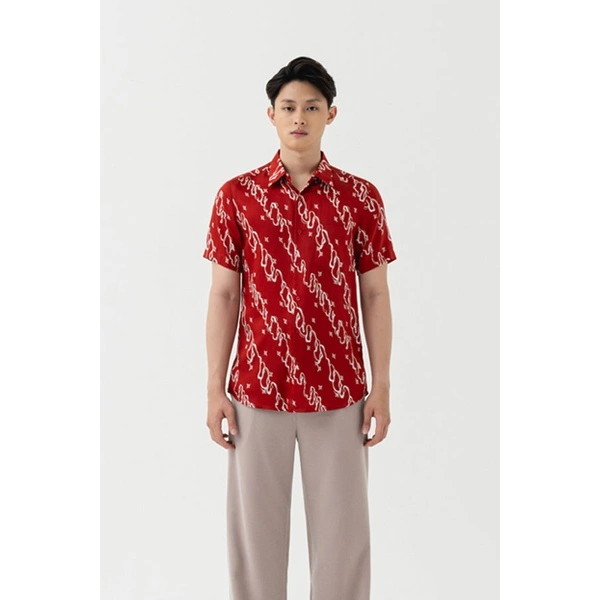 bateeq MEN SHIRT PARANG WIAR SHORT SLEEVE parang wiar