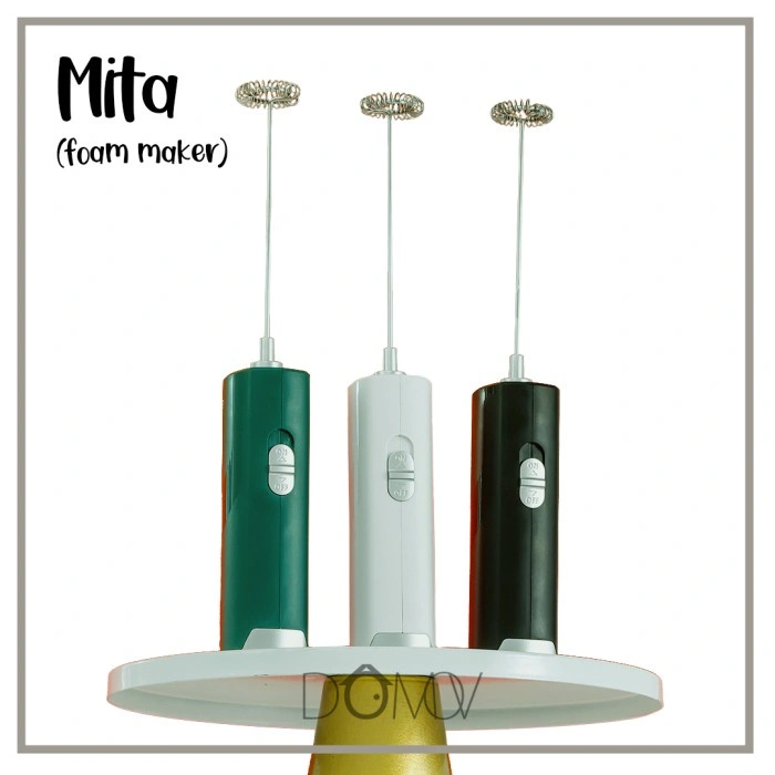 DOMOV MITA Foam Maker Milk Frother Kopi Susu Whisk Hand Mixer Modern