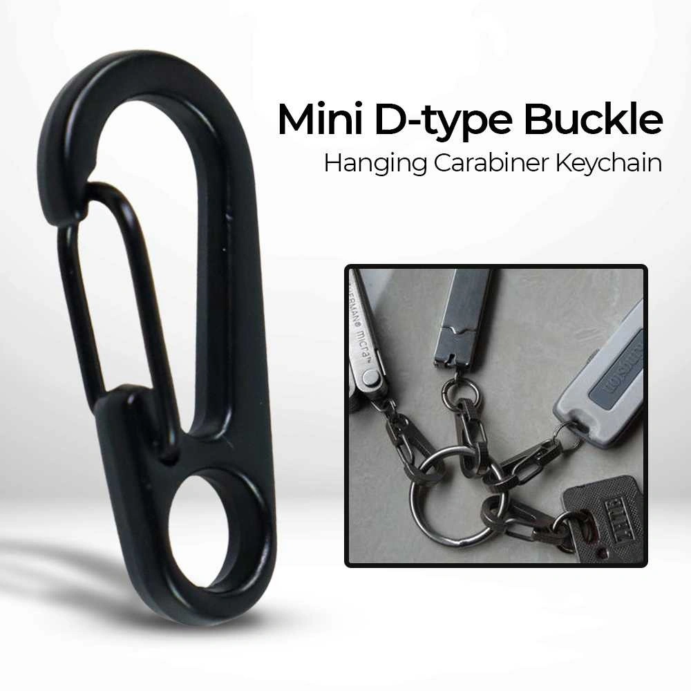 Agares Carabiner Mini D-type Buckle Hanging Keychain EDC - B36