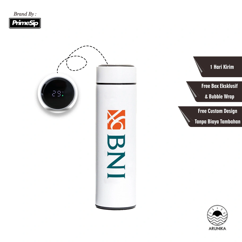 Tumbler Sakura Led Minum Termos Custom Print UV Suhu Led Botol Stainless Steel Smart Temperature Cocok Untuk Souvenir Hadiah Hampers