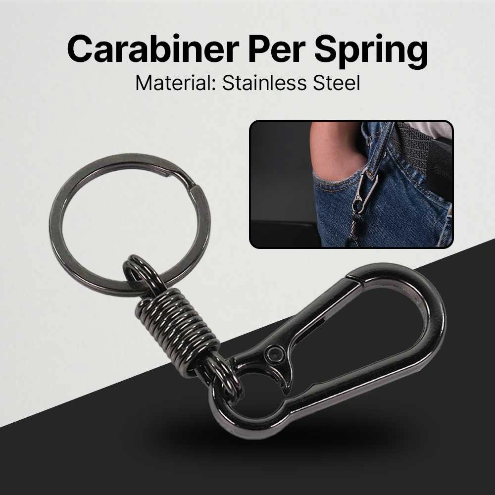 Ourpgone Carabiner Per Spring Carabiner Keychain Stainless Steel - LC-111