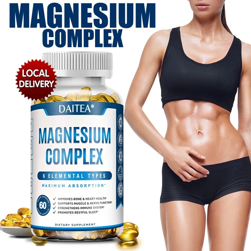 Magnesium Complex - Supports Improved Bones, Sleep, Heart Health, Nerve and Muscle Supplement - with Magnesium Oxide - 120 Capsules