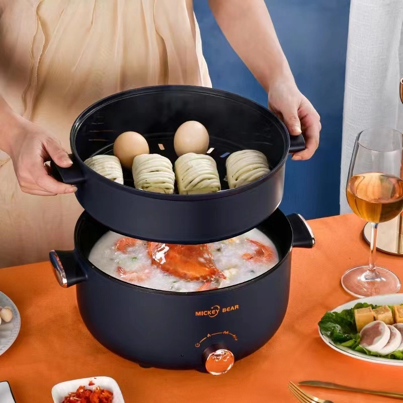 Apollo Jakarta - Panci Listrik Multifungsi 3 In 1 Electric Cooker Pot Panci Presto Penanak Nasi Cooker Magiccom Low Carbo Kecil