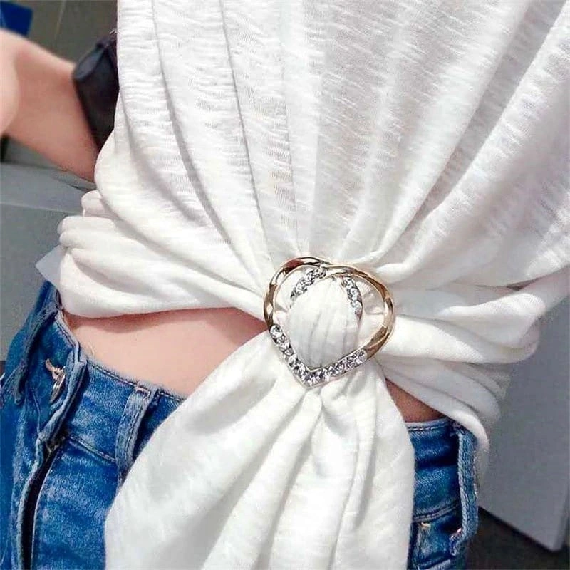 Bros Selip Love / Bross Baju / Brooch Hijab Ukuran Besar Clips