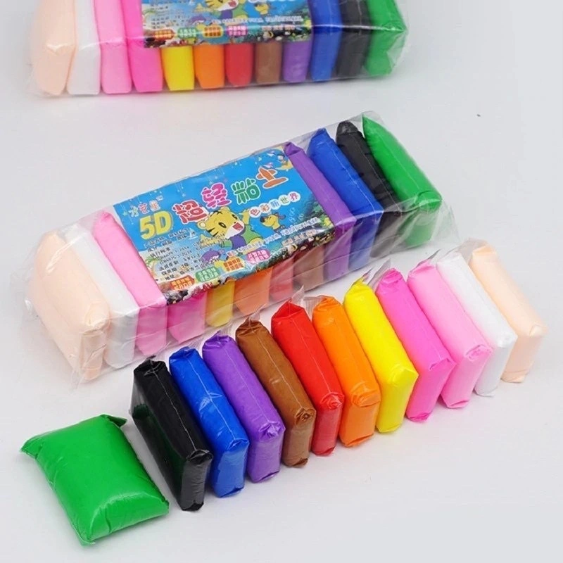 [DARU] VIRAL ZIPPER POLYMER CLAY MAINAN ANAK MAINAN LILIN ISI 12PCS