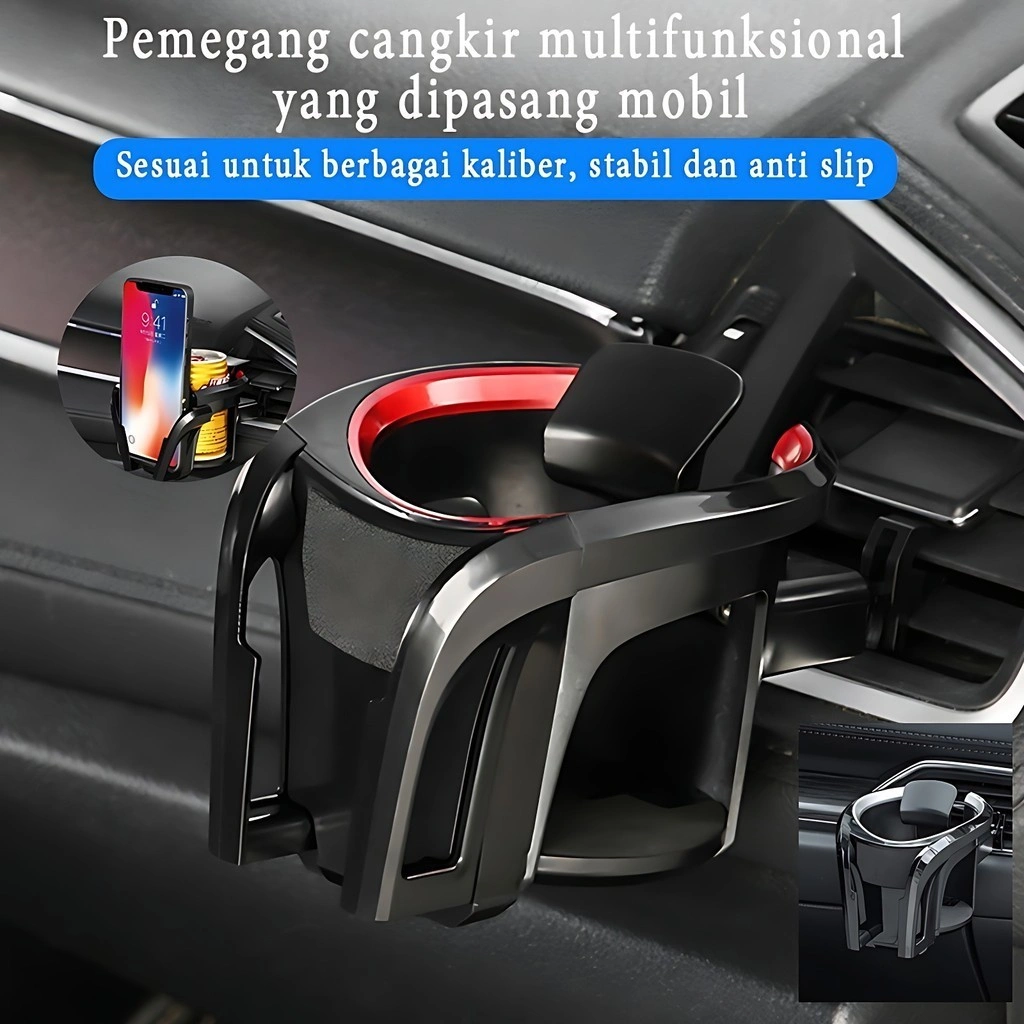 Tempat Car Botol Holder Mobil Hp Cup 2In1