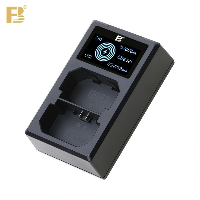 FB NP FZ100 Smart Dual LCD Charger for Sony A9, Sony A7R III (A7R Mark3), Sony A7 III