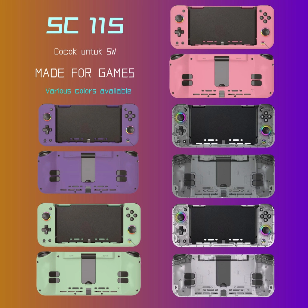 Gamepad All In One Jc115 Built-In Hall Effect Joystick Six-Axis Gyroscope Sensor Rgb Switch Oled S1/S2/S3/S4