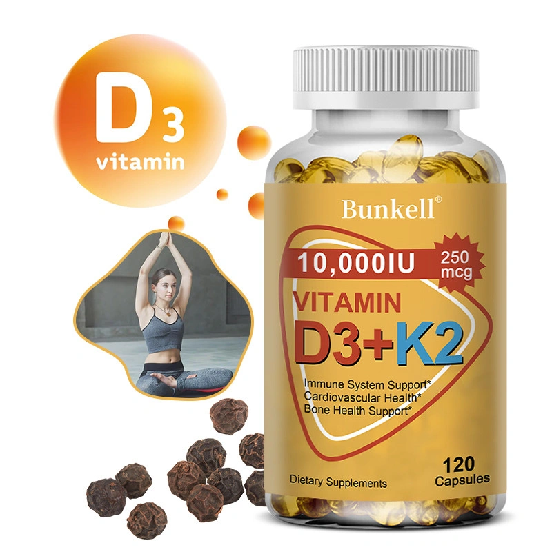Vitamin D3 & K2 Supplement, 10000 Iu Extra Strong, Supports Bone & Joint Health, Boosts Immunity