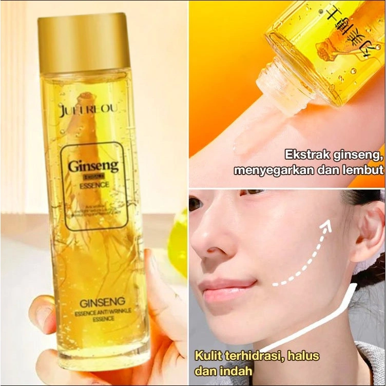 【COD】Ekstrak Ginseng Mencerahkan Garis-Garis Halus Dan Esensi Pemutih/Esensi Pemutih Garis Halus/Esensi Pencerah dan Pemutih Ginseng Ginseng Extract Original AntiWrinkle Essence Hydrating Youthful NonGreasy Refreshing Essential Oil