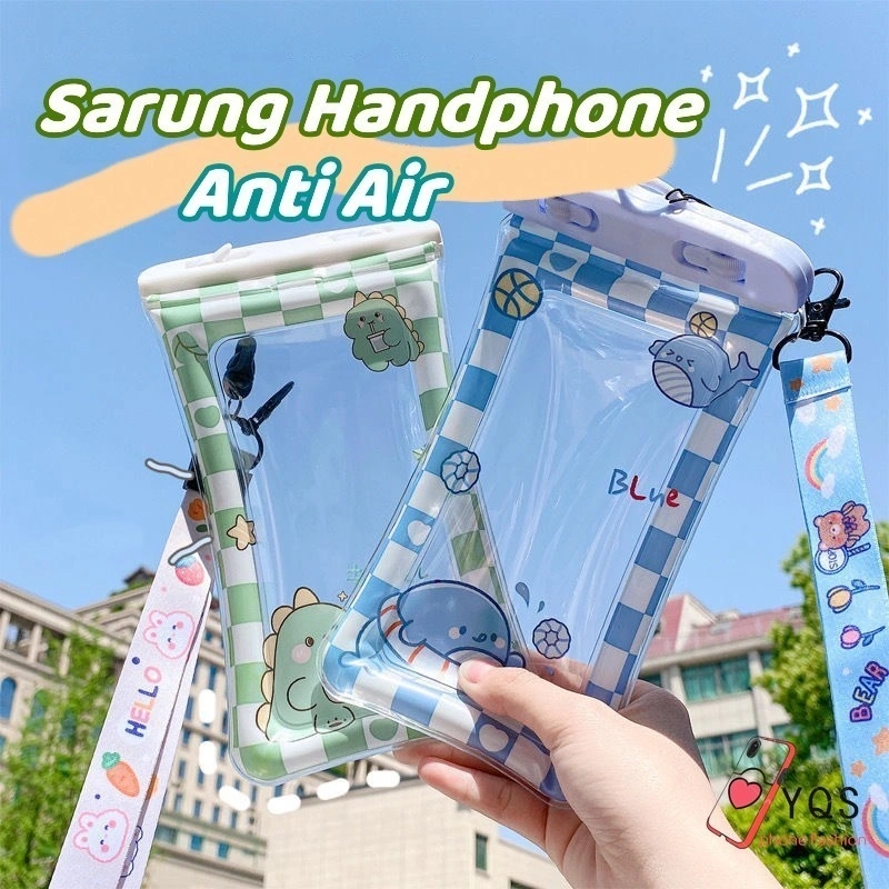 Sarung Handphone Anti Air Universal Tas Handphone Tahan Air Waterproof Case Bear