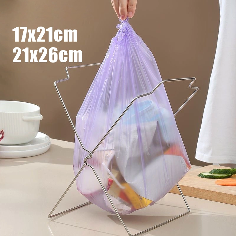 Foldable Trash Bag Holder / Tempat Sampah Dapur Mini / Barbecue Trash Rack