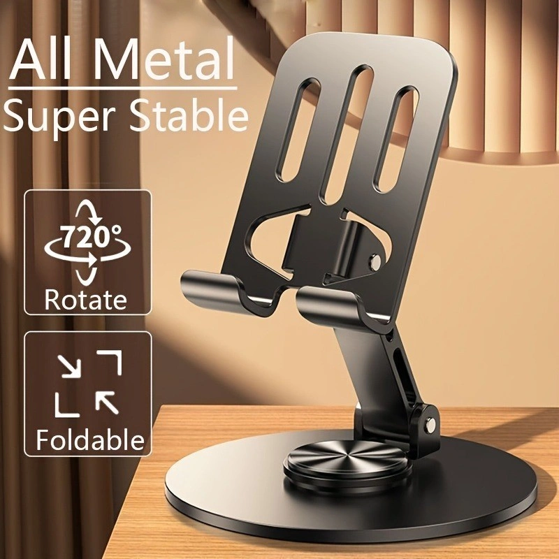 Stand Holder HP Metal Rotasi 360 Dudukan Ponsel Besi Phone Stand Holder Tablet Multifungsi iPad Stand Holder-Murah Dan Berkualitas Tinggi