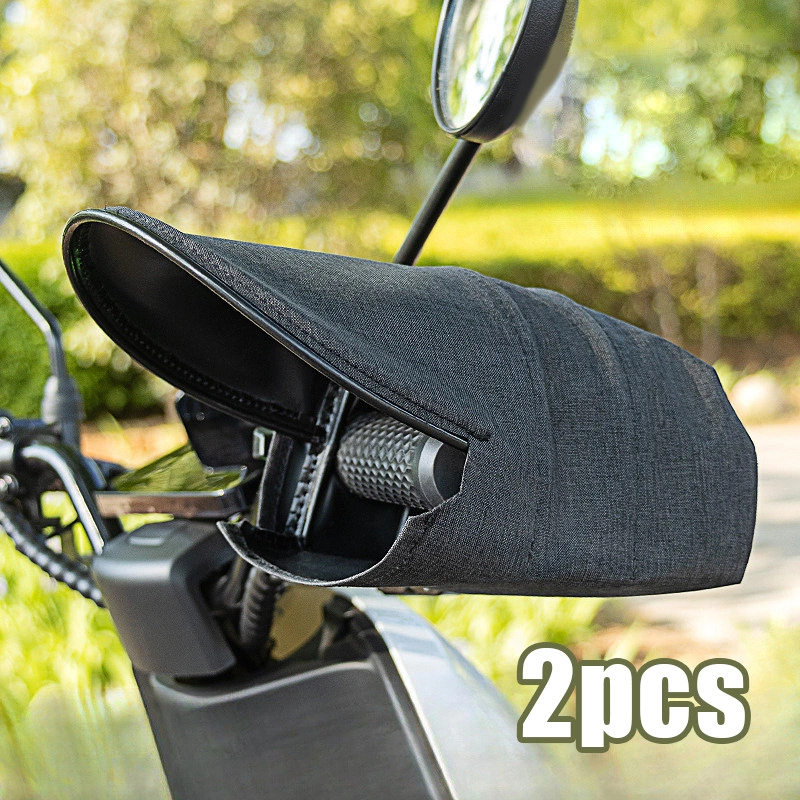 2pcs Sarung Tangan Stang Motor Anti Sinar Matahari/UV