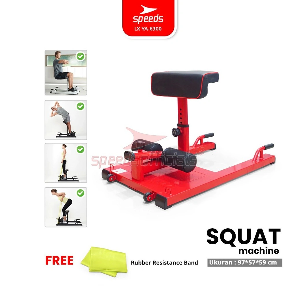 SPEEDS Squat Machine 3in1 Alat Fitness Bench Olahraga Multifungsi Sit Up Push Up Bar Praktis Gym Indoor Outdoor LX 042-6300
