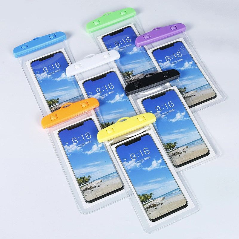 Sarung HP Case RIK Kantong Anti Air Waterproof With Strap / Tali Leher MAX 7INCH Keren