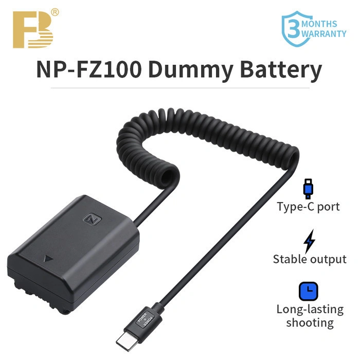 FB NP FZ100 USB Type C Dummy Battery for Sony A7iii A9