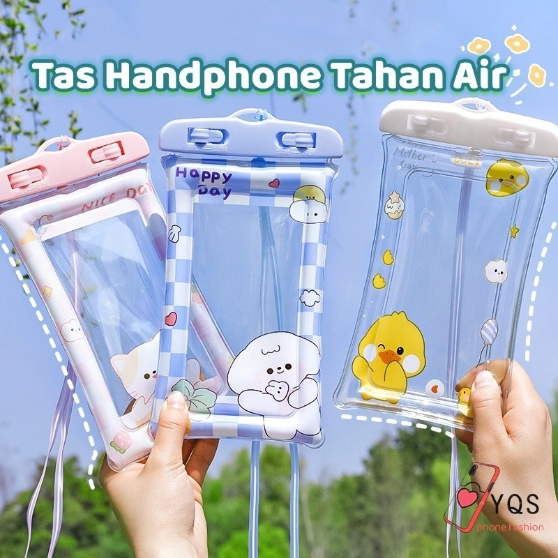 Universal Tas Handphone Tahan Air Waterproof Case Bear Sarung Handphone Anti Air