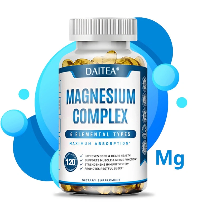 Daitea Premium Magnesium Complex - Suplemen Magnesium Dengan Daya Serap Maksimum Membantu Mencegah Kram Kaki Dan Mendukung Relaksasi Otot
