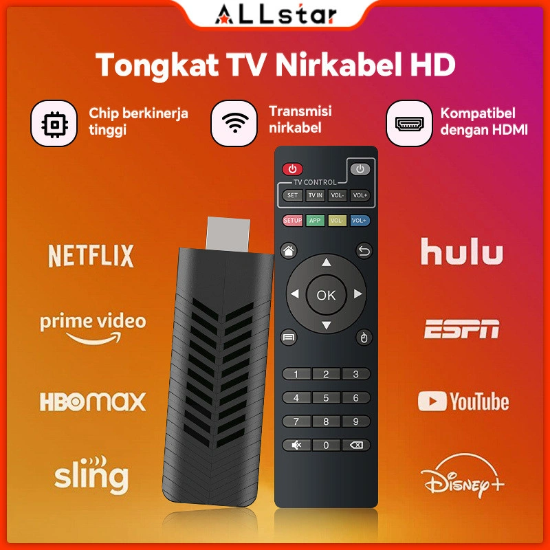 allstartech Smart TV Stick 4K Dual Band 2.4G 5G WIFI TV Stick TV BOX 6gb Ram 64gb Rom Android 11.0 TV Stick Unlock Android Google Assistant Chromecast Netflix