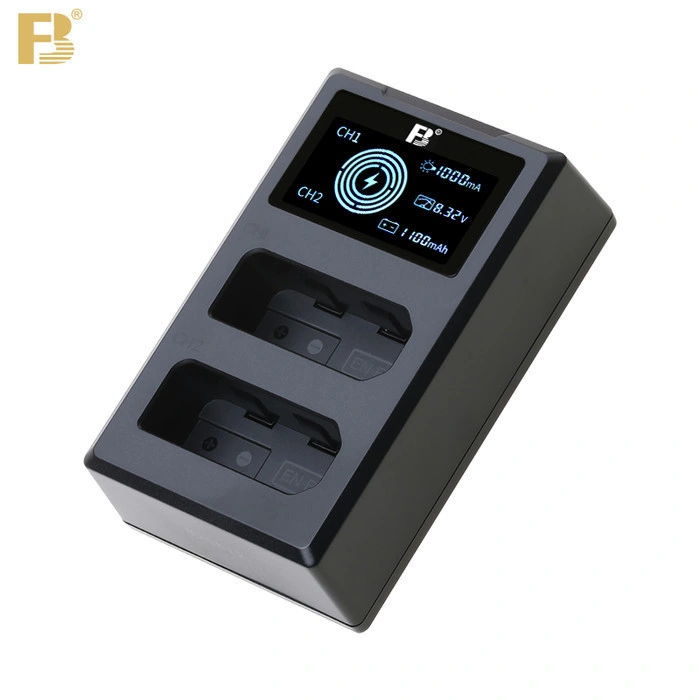 FB EN-EL14 Dual USB Smart Charger LCD for Nikon D5200, D3100, D3200, D5100, P7000, P7100