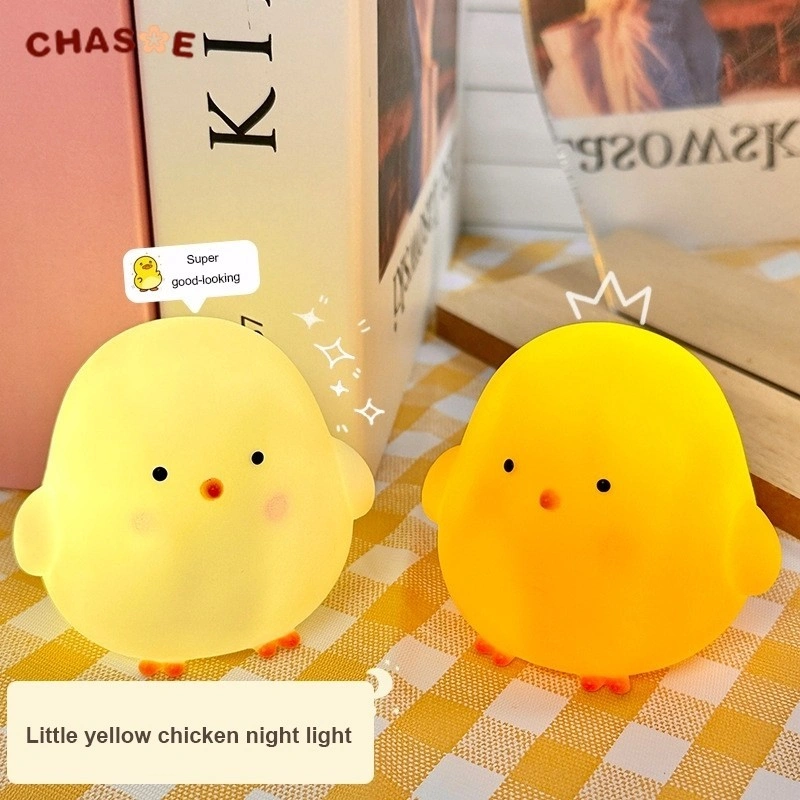 lampu Malam Bebek Lucu Bergaya Ins/Kartun Anak-Anak Mainan Bercahaya Yang Kreatif Dan Menarik Lampu Suasana Romantis Kamar Tidur Lampu Tidur Bayi/Cute Duck Night Light Ins Wind Protection Light Cartoon Decoration Night Light Student Gift