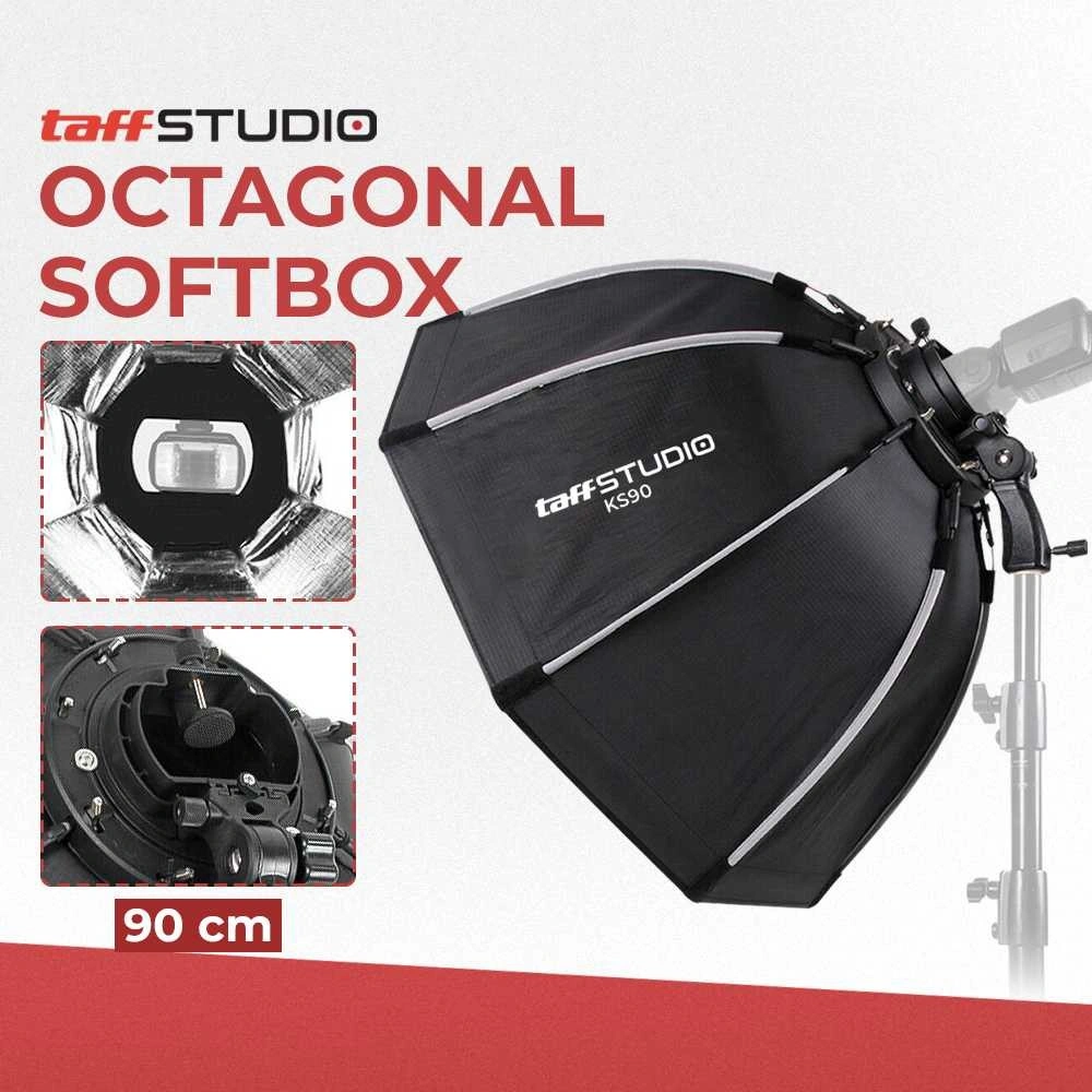 Digap Payung Studio Octagonal Softbox Reflektor Flash 90cm - KS90