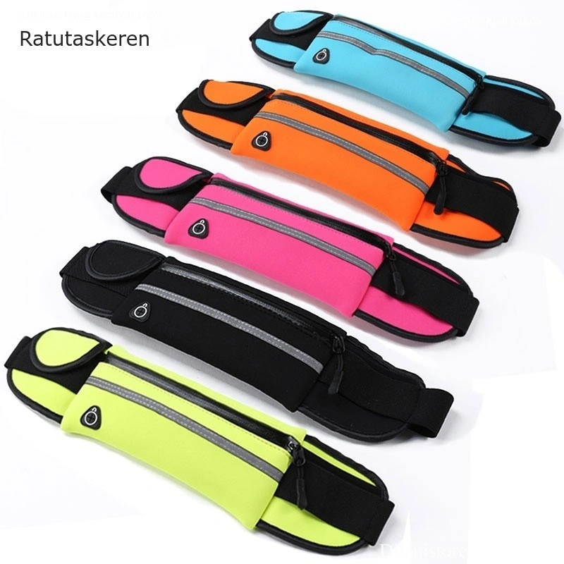 Tas Ikat Pinggang Lari Zamzam  Water Proof 1 Kantung / Go Belt / Running Belt Keren