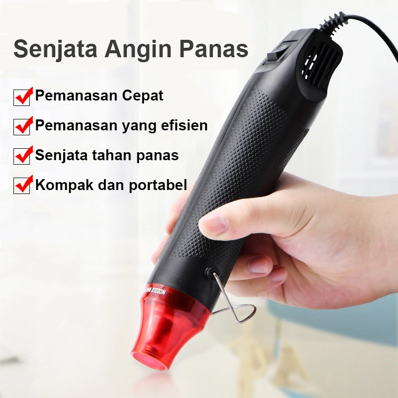 Heat Gun 300W / 220V, Low Watt, Alat Pemanas Multifungsi/Membran Panas/Cocok Untuk Bunga Dan Cap