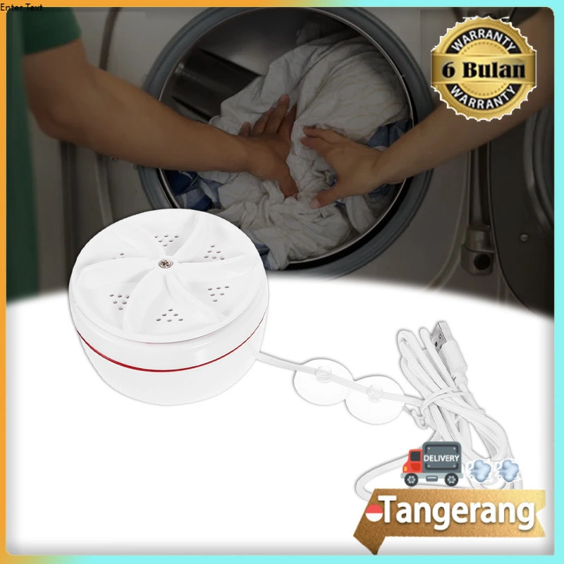 Mesin Cuci Mini Portable Ultrasonic / Turbine Washer Ultrasonic USB Pembersih Pakaian Dalam Kaos Kaki Handuk Piring