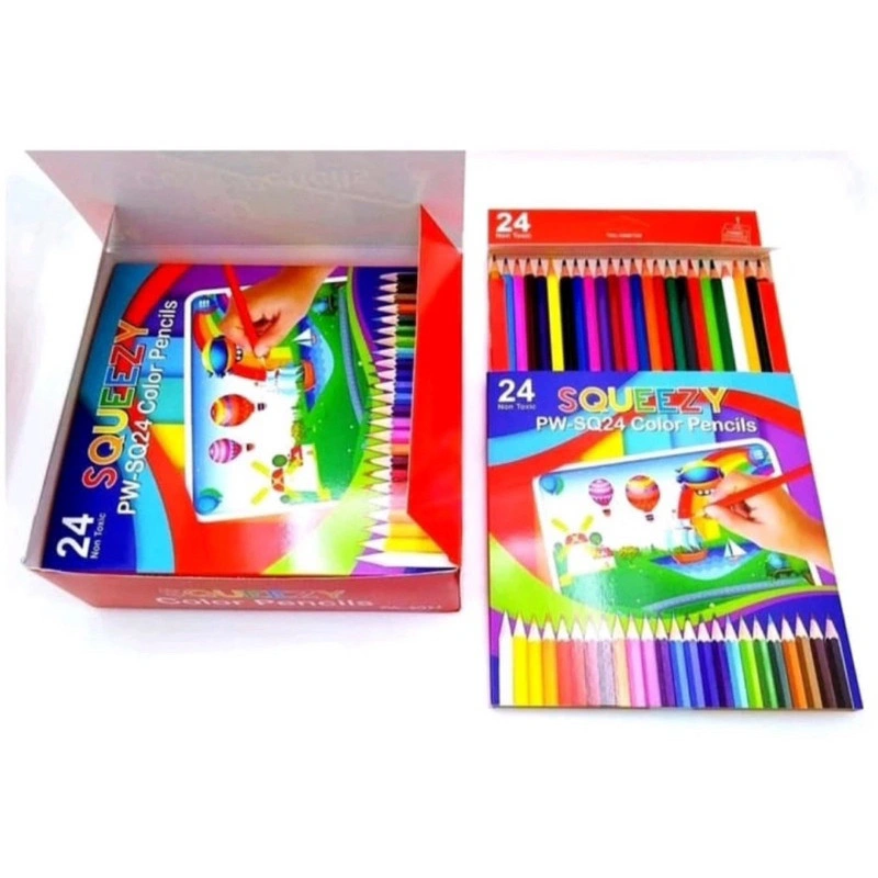 PENSIL WARNA SQUEEZY PENSIL WARNA WOODLESS