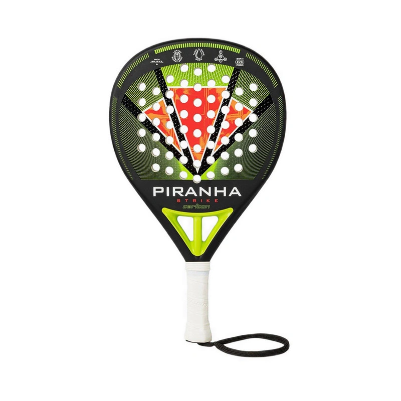 Carlton Piranha Strike Unisex Padel Racket - Black/Green