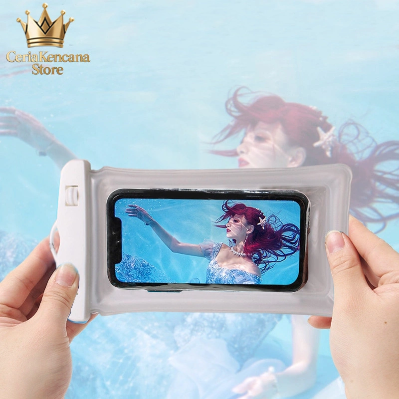 Waterproof Case Universal Clear Pouch Phone Case Pelindung HP Anti Air Bisa Mengapung Hp Outdoor