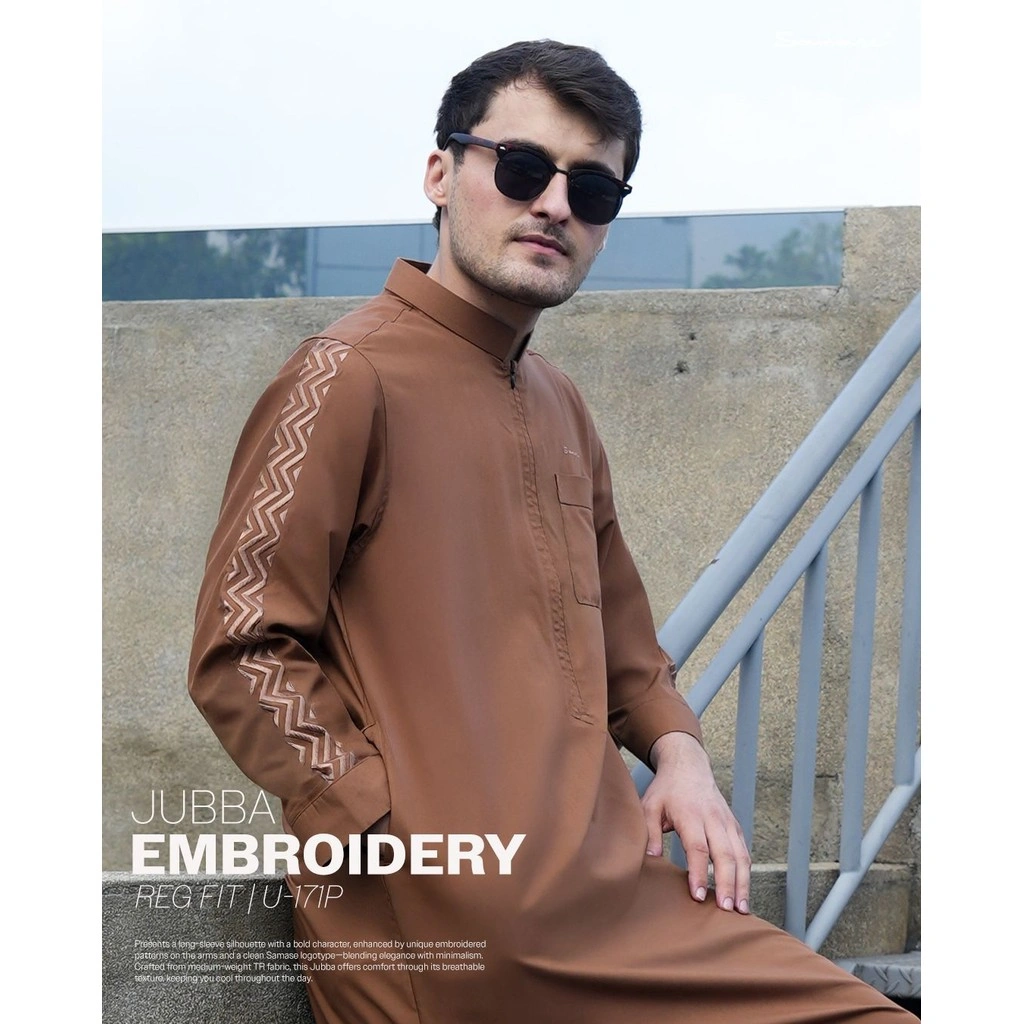 SAMASE Jubba Saudi Lengan Panjang Embroidery U171P
