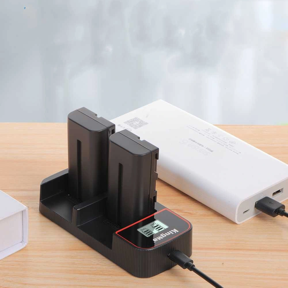 Digap Charger Baterai 2 Slot for Sony NP-F970 F750 F550 FM500H FM50 - BM058-F550