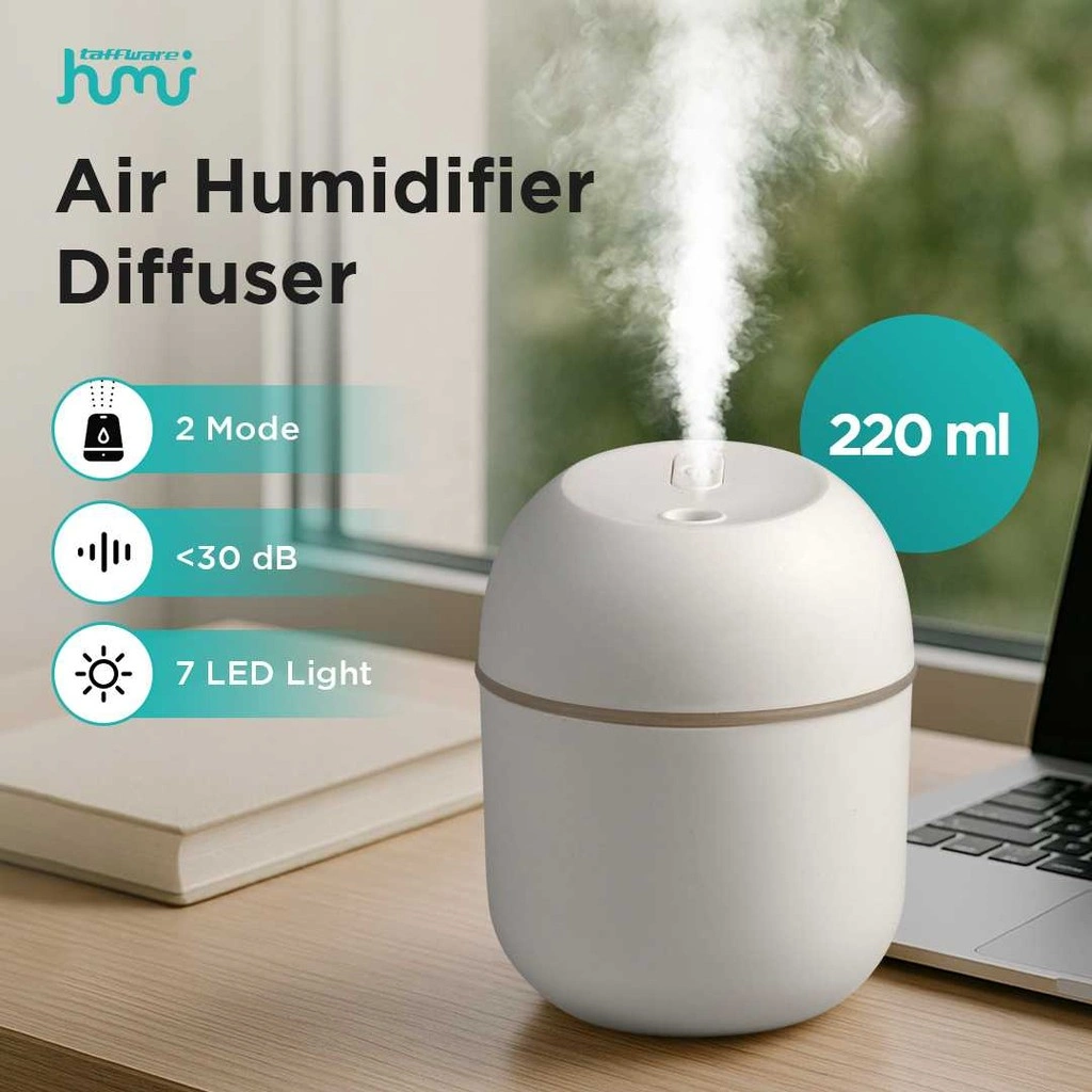 Digap Air Humidifier Mini Car Ultrasonic Diffuser LED 220ml - JS04