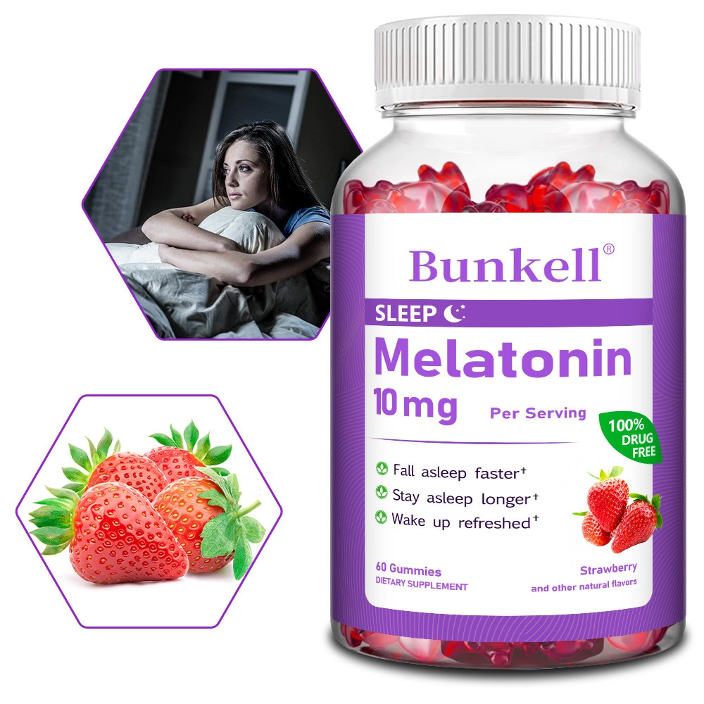 Bunkell Melatonin 10mg Gummies, Supports Restful Sleep and Relaxation
