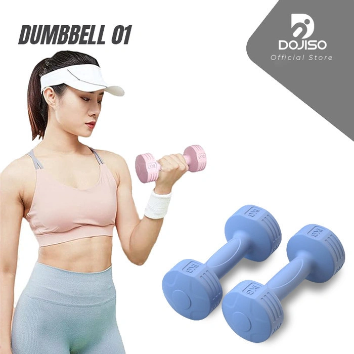 Dumbbell 01 PAIR Latihan Beban Barbell Alat Kebugaran Olahraga Otot 1/2/3/4/5 KG 2PCS/Set Equipment Body Building Home Gym Fitness