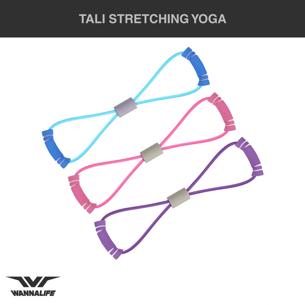 Tali Stretching Yoga Wannalife | 8 Toning Tube Rope Karet Resistance Stretch Elastis Fitness Gym Pilates Wannafit