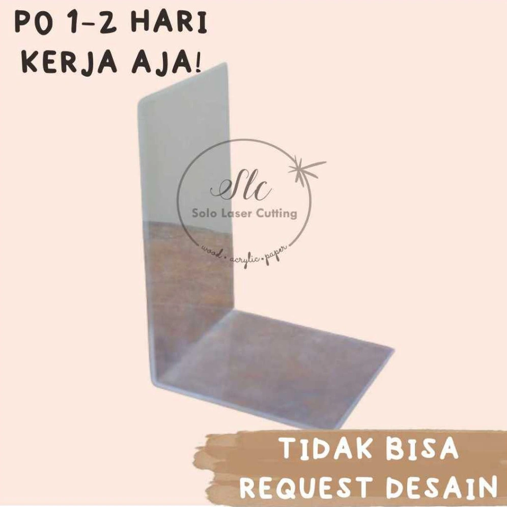 Rak Sekat Pemisah Buku Type L Acrylic