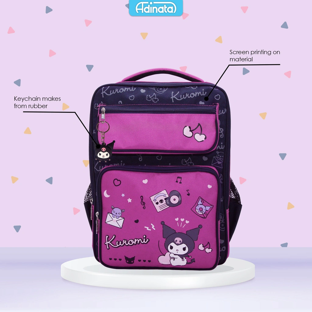 Adinata Kuromi Nara Tas Sekolah Ransel L Anak Perempuan Tas Fashion
