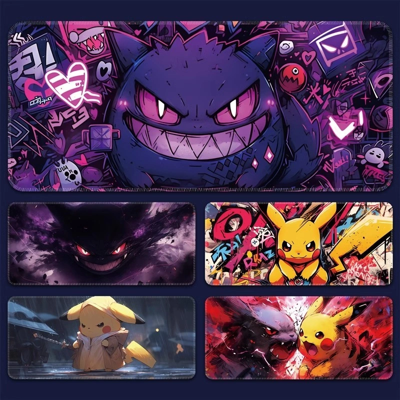 Extra Large Gengar Mouse Pad Computer Keyboard Pad Anime Mouse Pad E-sports Gaming Desk Mat mousepad 800 x 300mm
