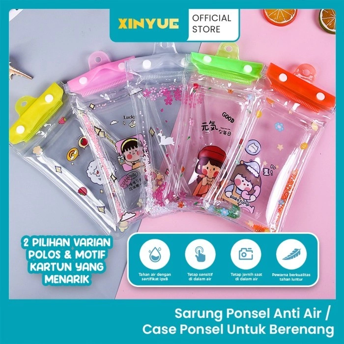 XinYue - Sarung HP Waterproof Premium Motif Kartun - Case HP Anti Hujan Air