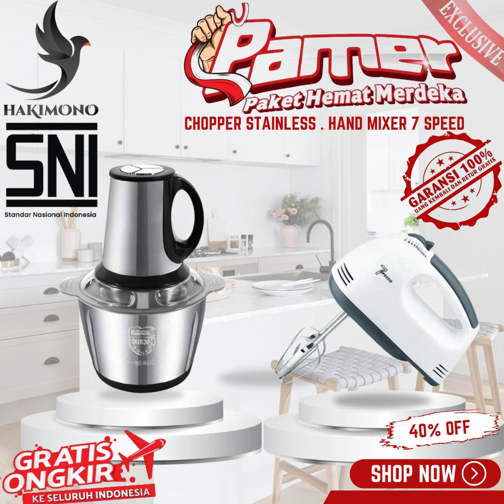 DS.ID COD PAKET PERMIX (BLANDER CHOPPER, HAND MIXER)