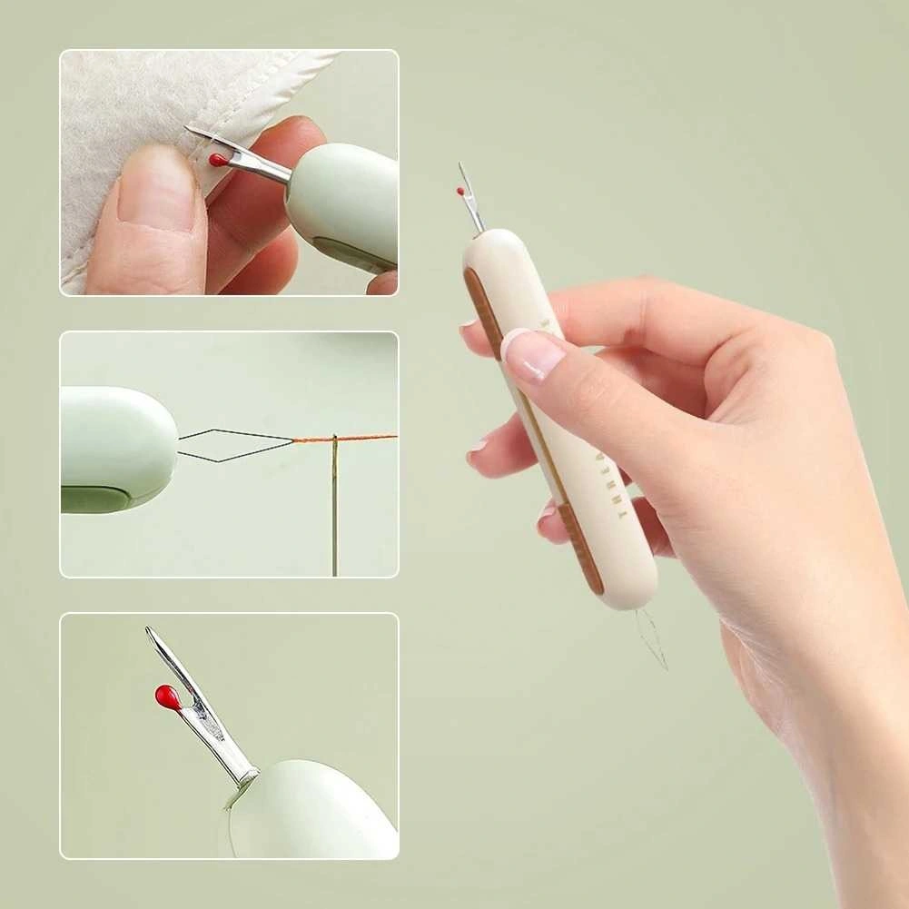 APEN Alat Bantu Pasang Benang Jarum Jahit 2in1 Needle Threader - NJ-012