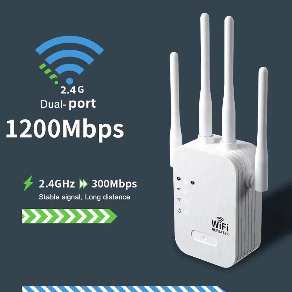 300m Wifi Repeater/ 6 Antena Wireless Repeater/Network Extender/Wifi Signal Range Extender/WiFi Repeater Wireless 5G