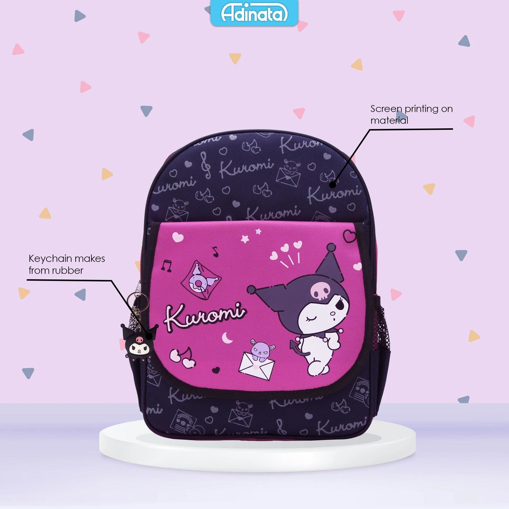 Adinata Kuromi Nara Tas Sekolah Ransel M Anak Perempuan Tas Fashion