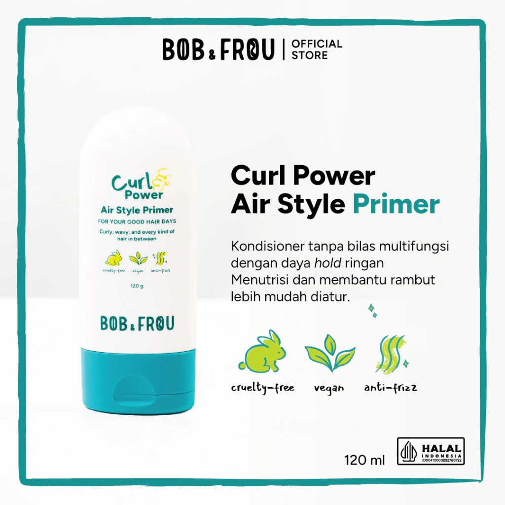 BOB & FROU - Curl Power Air Style Primer - 120g - Leave In Conditioner