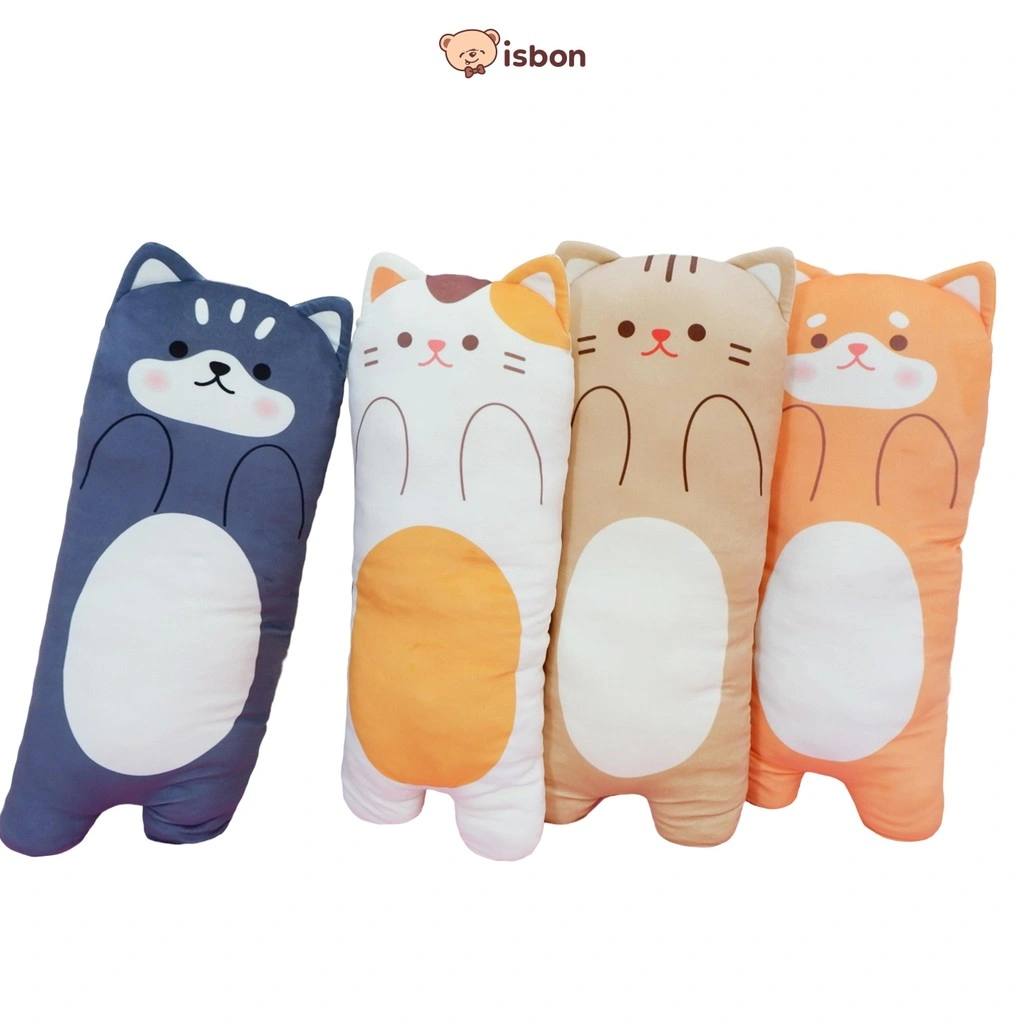 ISTANA BONEKA Bantal Guling Cat Hans Up Series Lucu Bisa Untuk Tidur Bahan Halus Lembut Aman Untuk Anak Hadiah