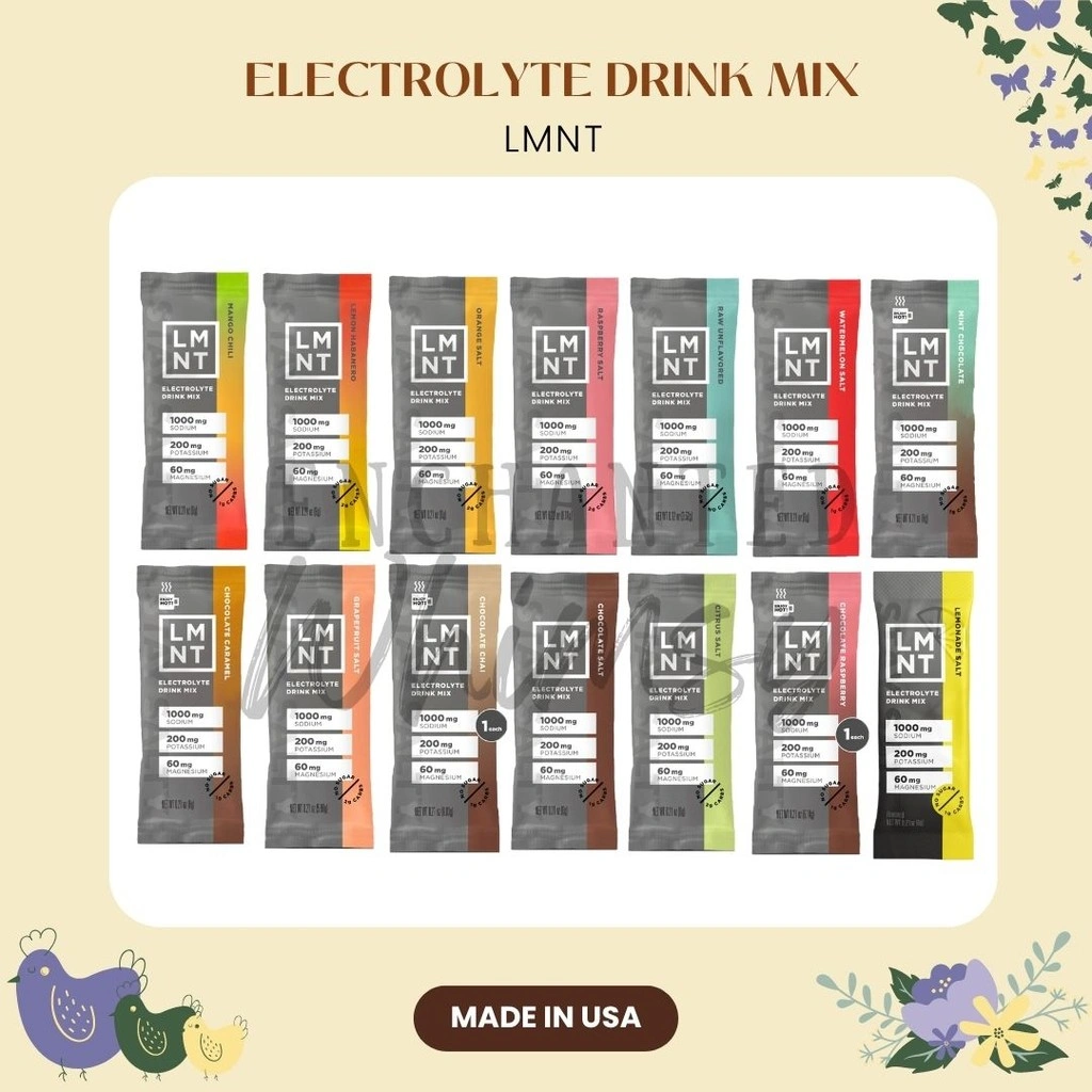 LMNT Electrolyte Powder zero sugar drink elektrolit electrolytes paleo keto fitness olahraga otot intermittent fasting sachet travel